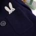Len áo khoác nữ đoạn ngắn 2017 mùa thu và mùa đông Hàn Quốc phiên bản của Nizi hoang dã phù hợp với cổ áo nhỏ hương thơm sinh viên áo len áo phao nữ dáng ngắn cao cấp Áo khoác ngắn