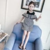 Trang phục trẻ em 2019 Mùa hè Cô gái mới Váy Big Boy Cô gái Hàn Quốc Cô gái đại dương lệch vai Váy công chúa - Khác