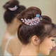 Mũ nón phụ kiện tóc cô dâu mẹ mẹ chương trình quà tặng chương trình với răng chải tóc lược chải tóc con công - Phụ kiện tóc dây buộc tóc Phụ kiện tóc