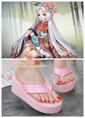 taobao agent NetEase Yinyang Shi SR in the SR -style girl is not awakened COS shoes, wooden 屐 屐 网 网