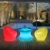 Led dạ quang rõ ràng bàn ghế ghế bàn cà phê giải trí bàn ghế thanh sân vườn đầy màu sắc dạ quang nhựa bàn ghế ngoài trời - Giải trí / Bar / KTV