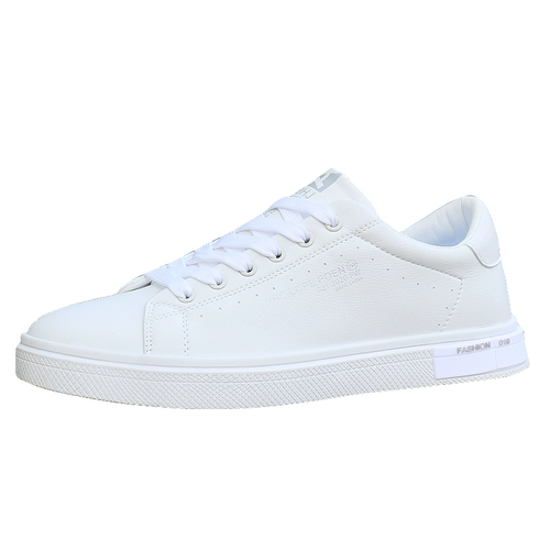 Белые демисезонные кроссовки, трендовая спортивная универсальная повседневная обувь для отдыха, белая обувь, в корейском стиле