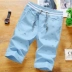 Mùa hè quần short nam năm quần Hàn Quốc thường xu hướng quần lỏng ống túm quần lớn nam cắt quần mùa hè nam quan 3/4 Jeans