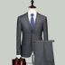 Mùa thu phù hợp với nam Slim thời trang kinh doanh sự nghiệp giản dị để làm việc đám cưới chú rể váy hai mảnh - Suit phù hợp vest nam hàn quốc Suit phù hợp