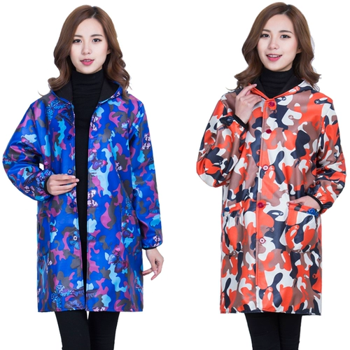 Водонепроницаемый флисовый нагрудник подходит для мужчин и женщин, утепленный удерживающий тепло лонгслив, камуфляжная униформа медсестры для работы, в корейском стиле