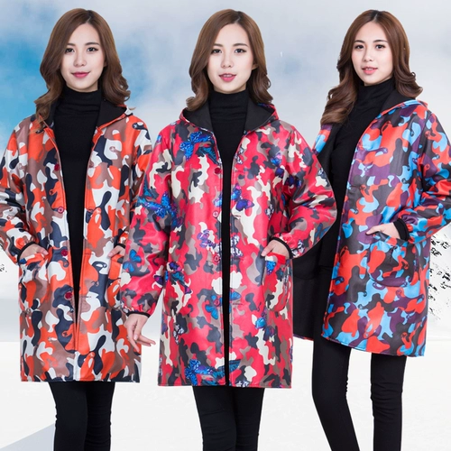 Водонепроницаемый флисовый нагрудник подходит для мужчин и женщин, утепленный удерживающий тепло лонгслив, камуфляжная униформа медсестры для работы, в корейском стиле