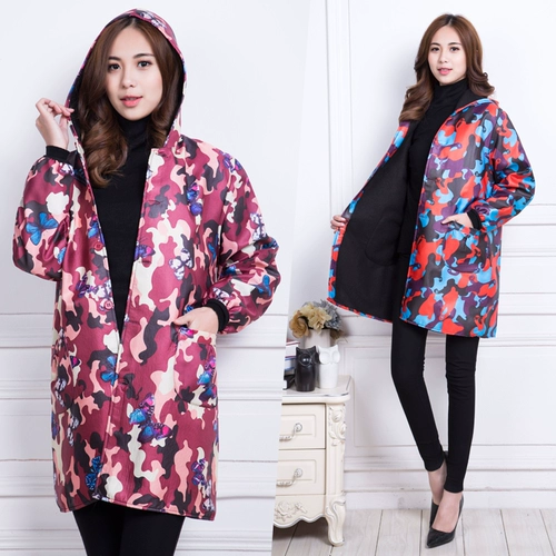 Водонепроницаемый флисовый нагрудник подходит для мужчин и женщин, утепленный удерживающий тепло лонгслив, камуфляжная униформа медсестры для работы, в корейском стиле