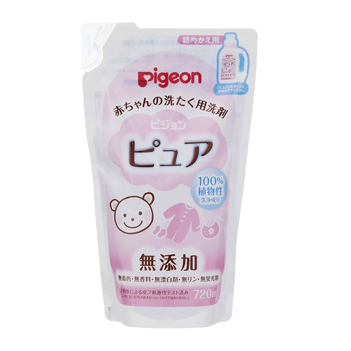 Pigeon, японский детский флуоресцентный стиральный порошок для стирки, сменный кондиционер, 720 мл
