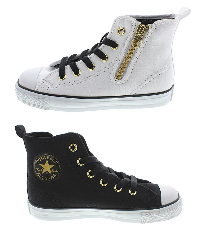 Специальное предложение Japan Converse Converse N Goldpoint Z Hi новая черно-белая двухцветная 15-22 см