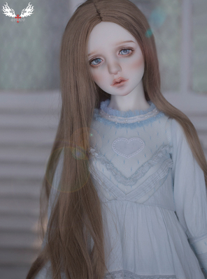 taobao agent BJD doll 3 points and 2 points imitate the Mahai Mao European long straight hair (light gold/brown 2 color spot) JD016L
