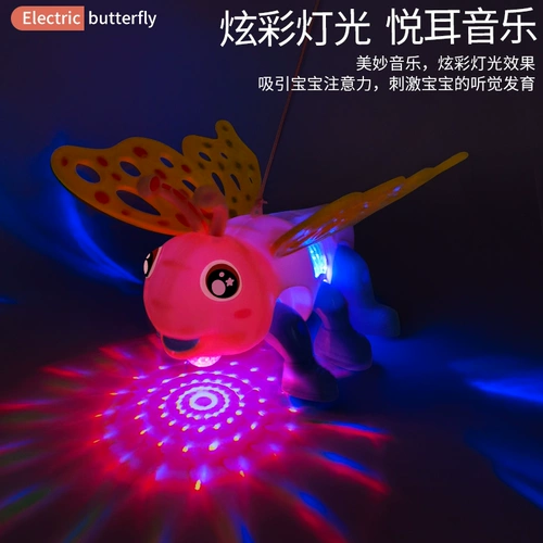 Электрическая кукла для ползания с бабочкой, игрушка