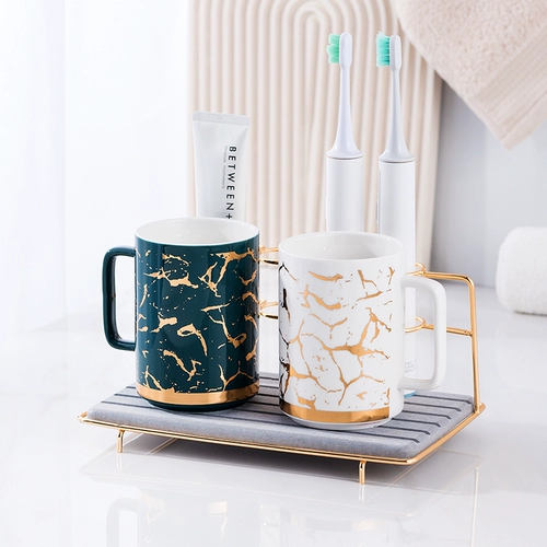 Скандинавский ополаскиватель для рта, глина для влюбленных, чашка, комплект, легкий роскошный стиль, простой и элегантный дизайн