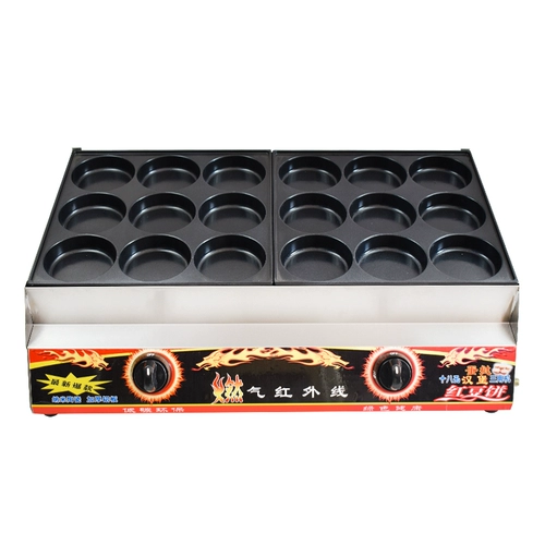 18 Колевые яичные яичники, киоски из яиц, коммерческий газ, яйца, мясной замок Машина с красной фасолью.