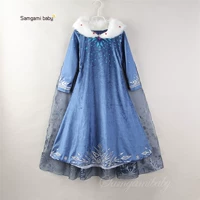 (Трансграничная торговля), платье, демисезонная юбка на девочку, наряд маленькой принцессы, детская одежда, со снежинками