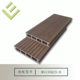 Открытый полый четыре -яхла пластиковый деревянный пол 135x25 износ -устойчивый