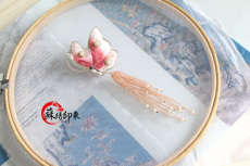 Вышивка Сучжоу 纯手工苏绣蝴蝶胸针发簪 胸花汉服配饰 中国风饰品