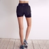Xiaoxi nhà thể thao quần short lỏng nữ chống mục tiêu eo cao tập thể dục kích thước lớn chạy ba quần giả hai mảnh quần hông - Quần thể thao quần the thao adidas nữ Quần thể thao