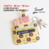 6 thẻ trái cây tươi nhỏ Hàn Quốc sinh viên Hàn Quốc đa chức năng PU thẻ chìa khóa gói nữ dễ thương leather coin purse Chủ thẻ