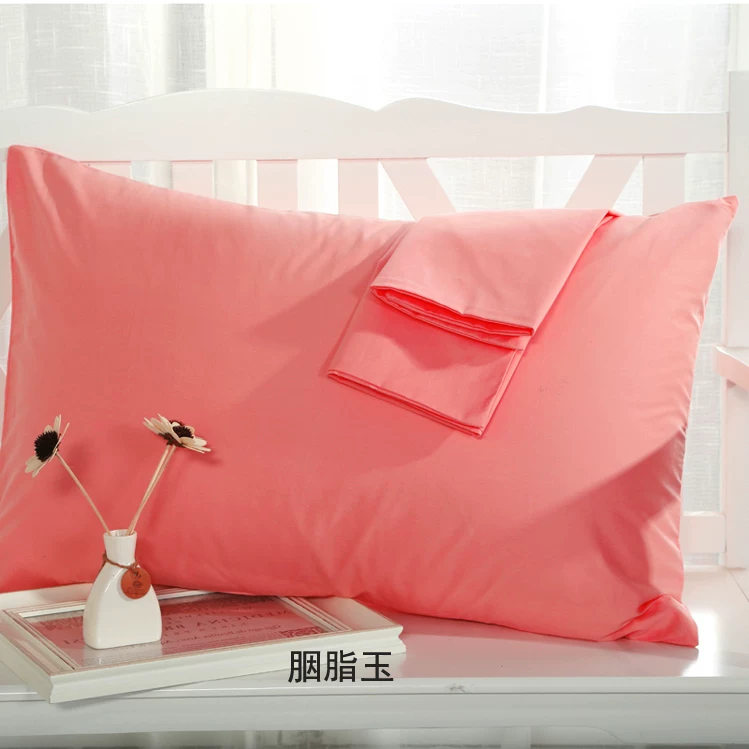 White cotton pillowcase, black cloth