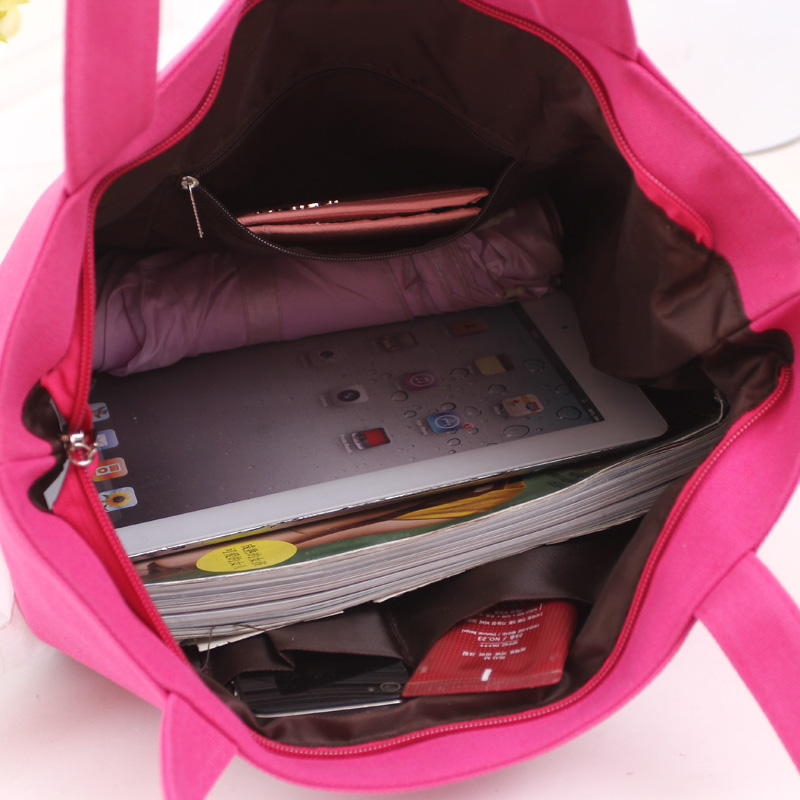2015 new handbag fresh art Fan minimalist canvas shoulder bag large bag handbag Korean casual tide