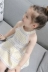 Cô gái váy rỗng 2022 mùa hè mới của trẻ em phiên bản Hàn Quốc váy chấm bi cho bé váy vest váy công chúa