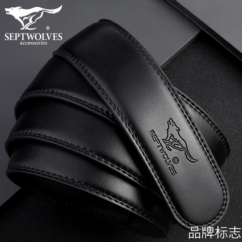 Septwolves, мужской ремень, 3.5см, из натуральной кожи, 3см