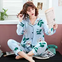 Đồ ngủ siêu mỏng của phụ nữ mùa hè cotton lụa vải ngủ - Pyjama quan lot nam