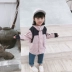 Áo khoác bé gái Abao mùa thu 2018 phiên bản mới của Hàn Quốc áo sơ mi dài trẻ em đi biển quần áo trẻ em xuất khẩu Áo khoác