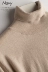 Áo len cashmere mới cho nam cổ cao 100% áo len cashmere nguyên chất áo thun mùa thu và mùa đông dệt kim ve áo cashmere