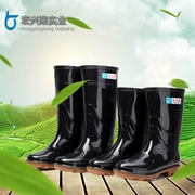 Hongxinglong mưa khởi động mưa khởi động giày không thấm nước của nam giới không trượt ống cao trong mùa đông nhà bếp ấm giày cao su giày khởi động giày