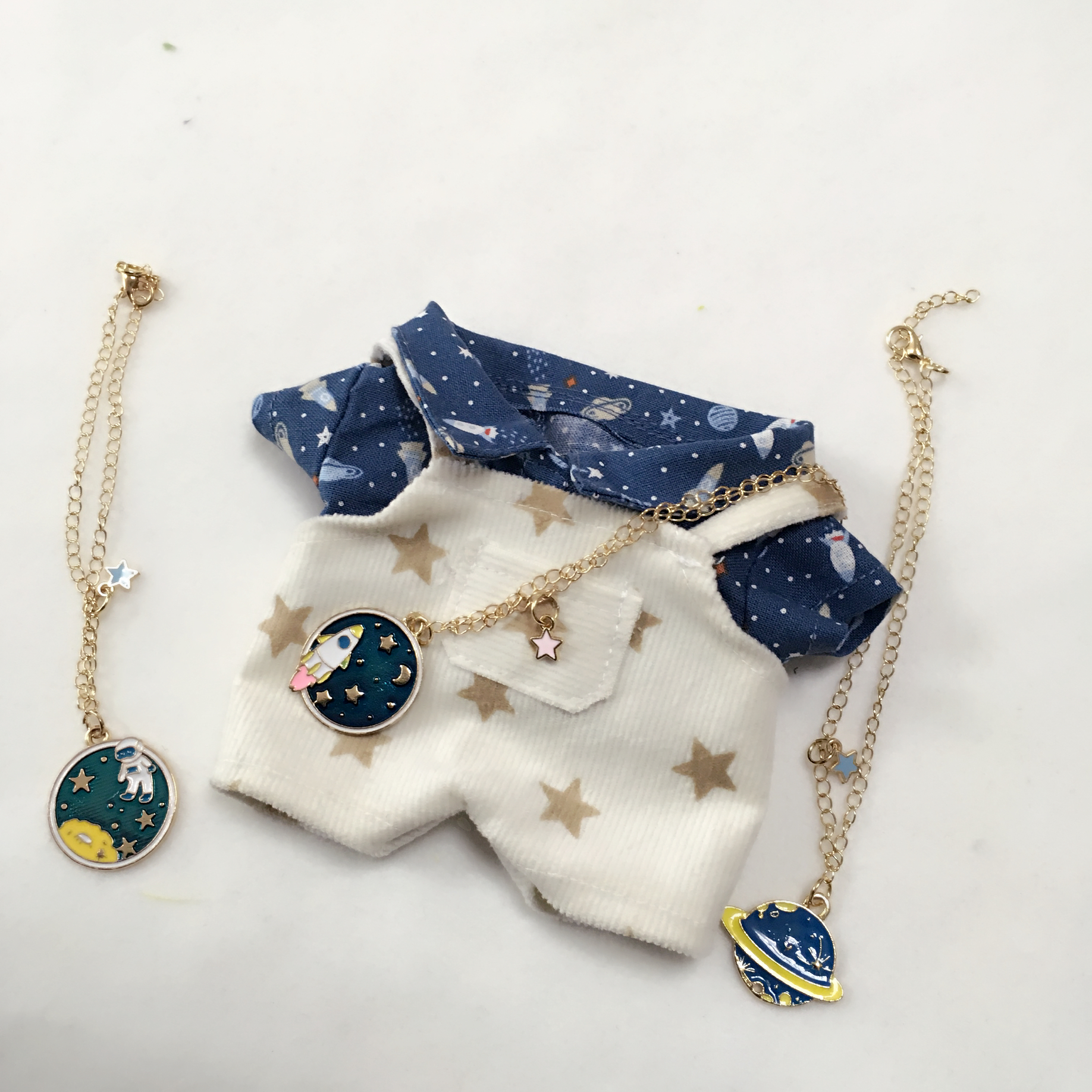 Star Strap SuitLazy cat cat bjd  goods in stock free shipping 15c m20 centimeter universe starry sky suit rocket astronaut stars contain Baby bag