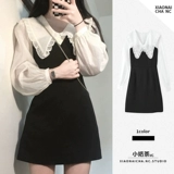 Осенний ретро приталенный корсет, черная кукла, платье, 2023, французский ретро стиль, подходит для подростков