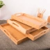 Kiểu Nhật pallet gỗ pallet gỗ khay gỗ hình chữ nhật trà khay khay tre khay tre khay tấm nướng Khay gỗ