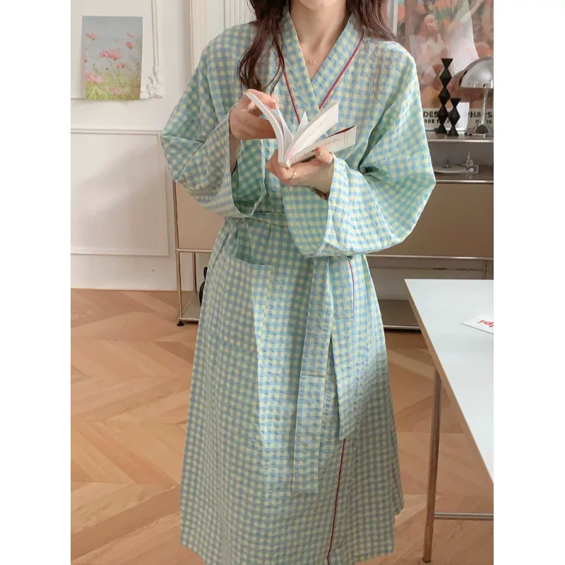 Japanese cute long bathrobe