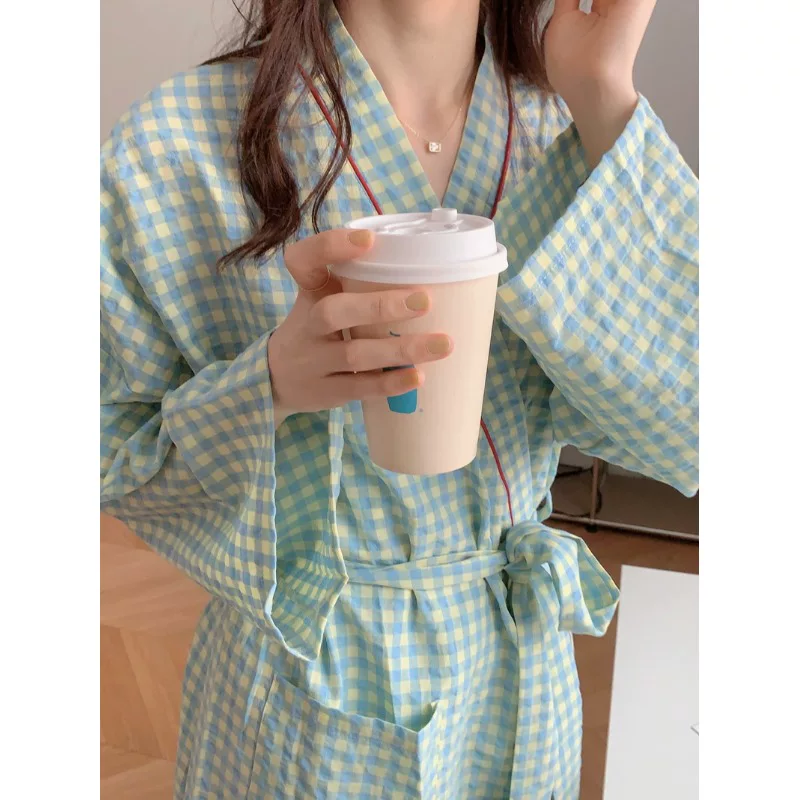 Japanese cute long bathrobe