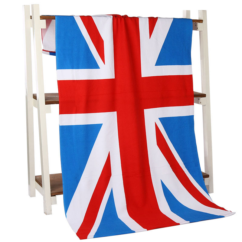 Пляжное полотенце флаг. Флаг из микрофибры. Пляжные полотенца Новосибирск в виде флага Британии. Полотенце флаг