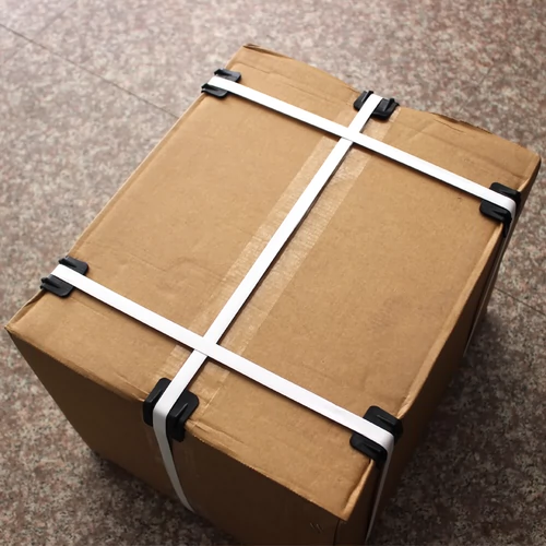 Пакет, накладки на углы, пластиковая защитная лента, стальной ремешок, коробка, упаковка