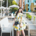 Yang Yufan [styleyoung] Mùa hè mới phần dài chanh in mỏng thời trang đầm đầm chân váy dài váy đầm