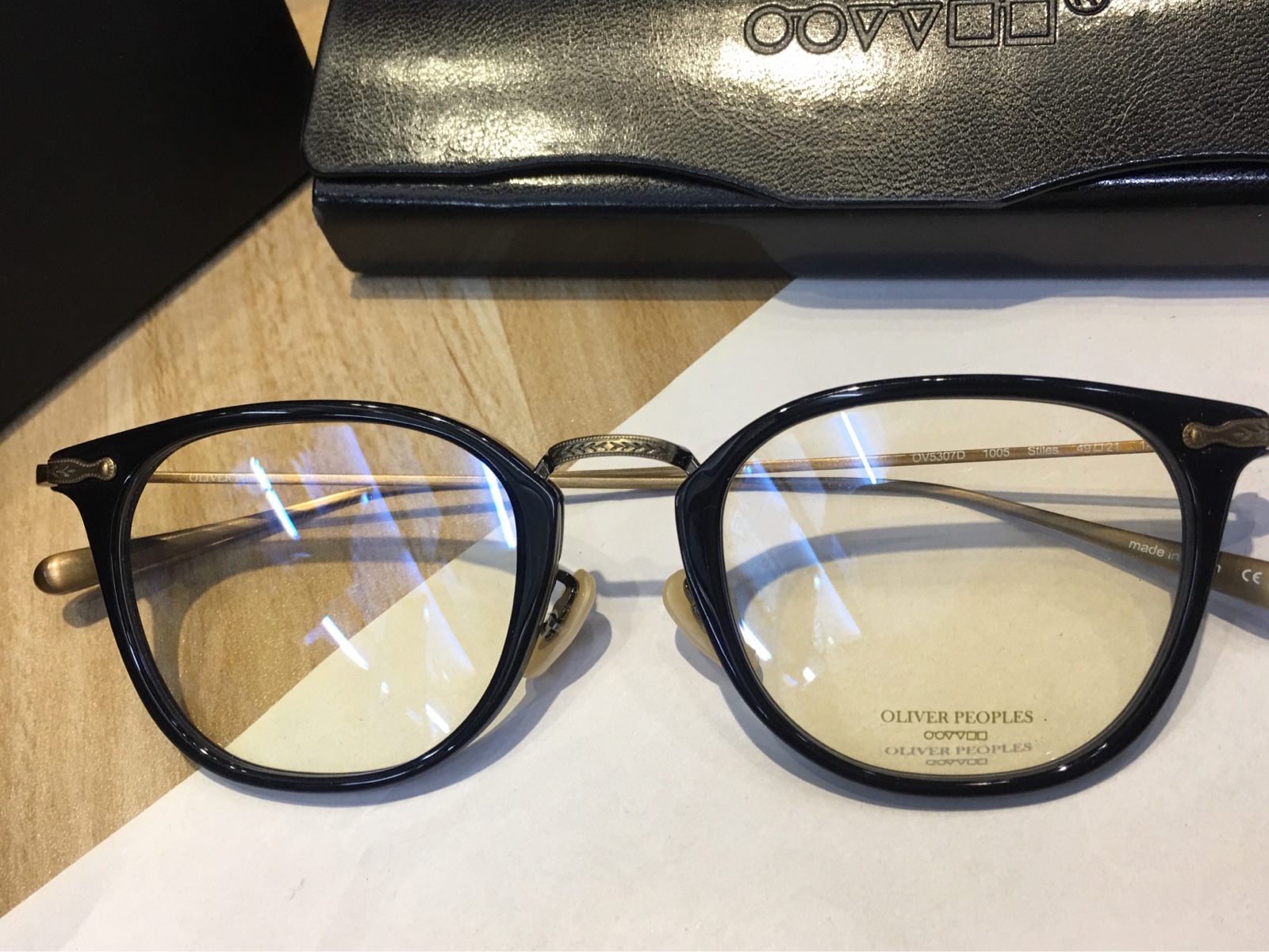 Black BronzeOLIVERPEOPLES Oliver Eyeglass frame ov5307D shortsighted glass Retro Box board Pure titanium Ultra light