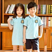 Quần áo mẫu giáo phù hợp với nam và nữ mùa hè tay ngắn đại học Anh phiên bản Hàn Quốc của đồng phục váy trường tiểu học phục vụ - Đồng phục trường học / tùy chỉnh thực hiện
