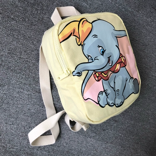 Детская сумка, мультяшный летающий слон, бежевый рюкзак, новая коллекция