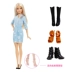 Barbie Barbie Barbie Tủ quần áo thời trang đơn giày kết hợp phụ kiện giày cô gái công chúa ăn mặc đồ chơi Búp bê / Phụ kiện