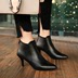Châu âu và Hoa Kỳ 18 new stiletto cao gót khởi động trẻ em của khởi động màu đen với giày của phụ nữ chỉ Martin khởi động cao gót giày da Giày ống