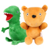 Búp bê búp bê Piggy khủng long búp bê với búp bê George Dinosaur Teddy - Đồ chơi mềm đồ ăn bằng bông Đồ chơi mềm