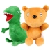 Búp bê búp bê Piggy khủng long búp bê với búp bê George Dinosaur Teddy - Đồ chơi mềm gấu bông khủng long Đồ chơi mềm