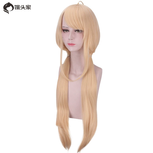 馒头家 Cos Wig Idol Master Cinderella Girl Shuangye Abricot светлую желтую форму длинные прямые волосы