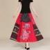 2018 xuân mới quốc gia phong cách Trung Quốc retro thêu hoa cotton và vải lanh khâu váy lớn hoang dã sơ mi nữ đẹp Mùa xuân