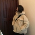 Quần áo cotton halogen lulu nữ 2018 mới áo khoác ngắn học sinh Hàn Quốc áo khoác mùa đông áo trùm đầu lỏng lẻo - Bông mẫu áo phao lông vũ nữ đẹp Bông