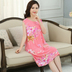 Mùa hè nữ ngủ váy cotton lụa rayon không tay nữ trung niên ngắn tay đồ ngủ nightdress để tăng của mẹ nightdress Đêm đầm