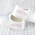 Giày cổ trắng mùa hè nữ sinh viên COS đôi giày phù hợp Hanfu giày đế bằng phẳng giày vải đơn kiểu Trung Quốc